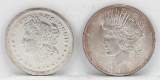 Morgan & Peace 1 Troy Oz. .999 Fine Silver Rounds