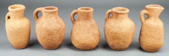 5 Clay Vases