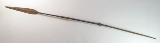 African Iron Spear - Attributed to Nqombe Tribe