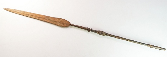 African Iron Spear - Attributed to Nqombe Tribe, Damaged