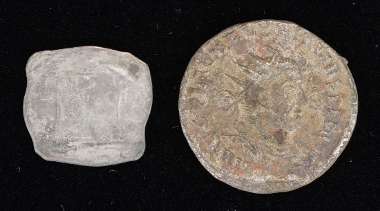 Austria Rudolph IV 1358-65 AR Pfening Vienna & Gallienvs Denarivs