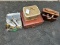 Vintage Roller Skates w/ Case, Shoeshine Kit, Vintage Suitcases