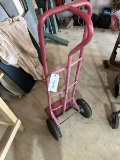 Handcart with Pneumatic Wheels -  Red