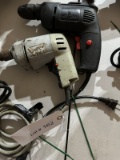 2 Corded Drills - 3/8