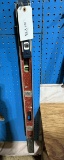 3 levels: 3' Aluminum,  4' Metal & Small Pocket Level