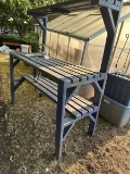 Potting Bench - Purple w/  Sink for Hose Hookup