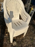 White Garden Chairs - Plastic