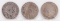 1911-D, 1912-S & 1914-P Barber Dimes