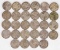 28 Wartime Nickels (35%Silver); Various Dates