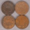 4 - US Two  Cent Pieces; 2-1864& 2-1865