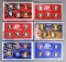2004 U.S. Mint Silver Proof Set, 2006 State Quarter Proof Set, 2007 Proof Set (Includes