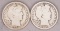 1904 & 1905 Barber Half Dollars