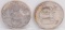 Panda 31.1 Grams 240 Grains .999 Fine Silver & Happy Holidays 1 Troy Oz. .999 Fine Silver Rounds