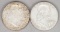 2 Franklin Silver Half Dollars; 1962-D & 1963-D