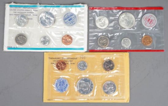 1964 U.C. Coin Set & 1964 P.C. U.S. Mint Coin Set