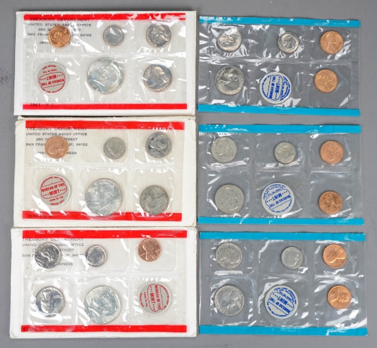 1968 U.C., 1969 U.C. & 1970 U.C. U.S. Coin Sets