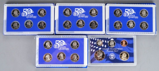2-2002 & 2003 U.S. Mint State Quarter Proof Sets & 2003 U.S. Mint Proof Set
