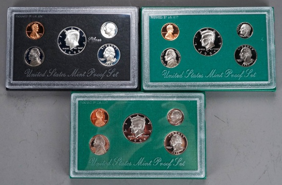 1996, 1997 &1998 U.S. Mint Proof Sets