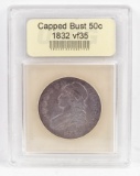 1832 Capped Bust Liberty Half Dollar, USCG Grading VF35