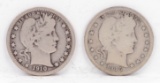 1910 & 1915-D Barber Quarters