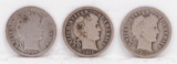 1914-S, 1915-S & 1916-P Barber Dimes