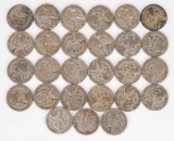 27 Wartime Nickels (35%Silver); Various Dates