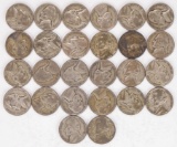 26 Wartime Nickels (35%Silver); Various Dates