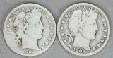 1902 & 1902-O Barber Half Dollars