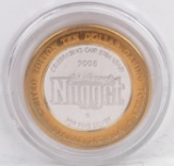 2005 Limited Edition $10 Nugget Gaming Token, .999 Fine Silver