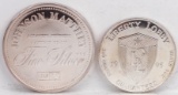 Liberty Lobby 240 Grains .999 Fine Silver & Johnson Matthey 1 Troy Oz. .999 Fine Silver Rounds