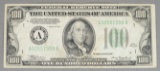 Series of 1934 $100 Federal Reserve Note; Bank of Boston Massachusetts