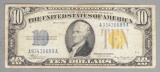 Series of 1934 A $10 Yellow Seal WWII North Africa Silver Certificate