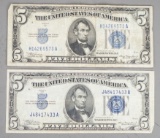 Series of 1934 A $5 Blue Seal Silver Certificate