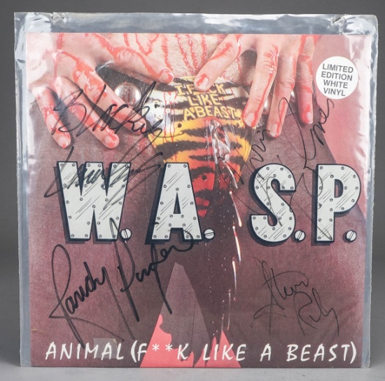 W.A.S.P. Animal (F**k Like A Beast) 12" 45 RPM Single - Autographed
