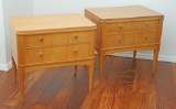 MCM Style - Ethan Allen Radius Collection  2 Drawer Night Stands