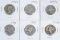 6 Washington Silver Quarters; 1941D, 1941S, 1942S, 1943P, 1944P, 1944D