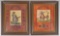 Framed Pony Express Mercury Dime Set & Framed Round Up Coin Collection Set