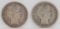 1899 & 1899-S Barber Half Dollars