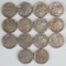 14 Buffalo Nickels, Various Dates/Mints