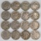 16 Buffalo Nickels, Various Dates/Mints