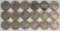 18 Buffalo Nickels, Various Dates/Mints