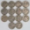 14 Buffalo Nickels, Various Dates/Mints