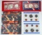 2 1776-1976U.S. Bicentennial Silver Unc Sets & 2-1995 U.S. Mint Unc Coin Sets