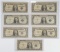 7 1957B Series $1 Silver Certificates