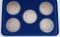 Morgan Silver Dollar Collection Set; 5 Coins (1892,1896,1897,1898,1899)