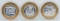 3 Limited Edition $10 Gaming Tokens, .999 Fine Silver (Golden Nugget, Buffalo Bill's &Atlantis)