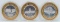 3 Limited Edition $10 Gaming Tokens, .999 Fine Silver (Flamingo, Harvey's & Masquerade Village)