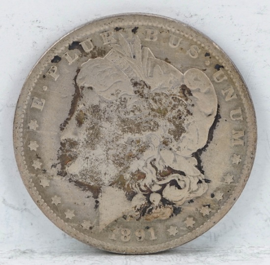 1891-P Morgan Silver Dollar