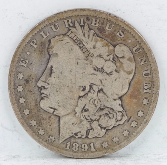 1891-P Morgan Silver Dollar