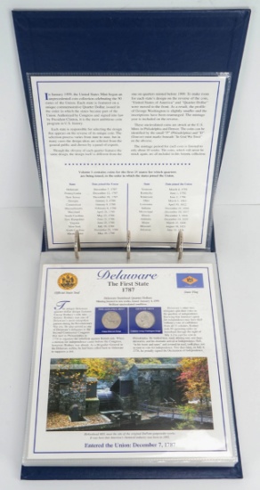 Statehood Quarters Collection Set By Postal Commemorative Society (Incomplete)